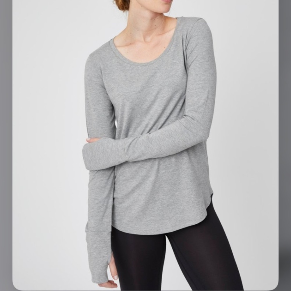 Lululemon Circadian Long Sleeve Tee Heathered Medium Grey
